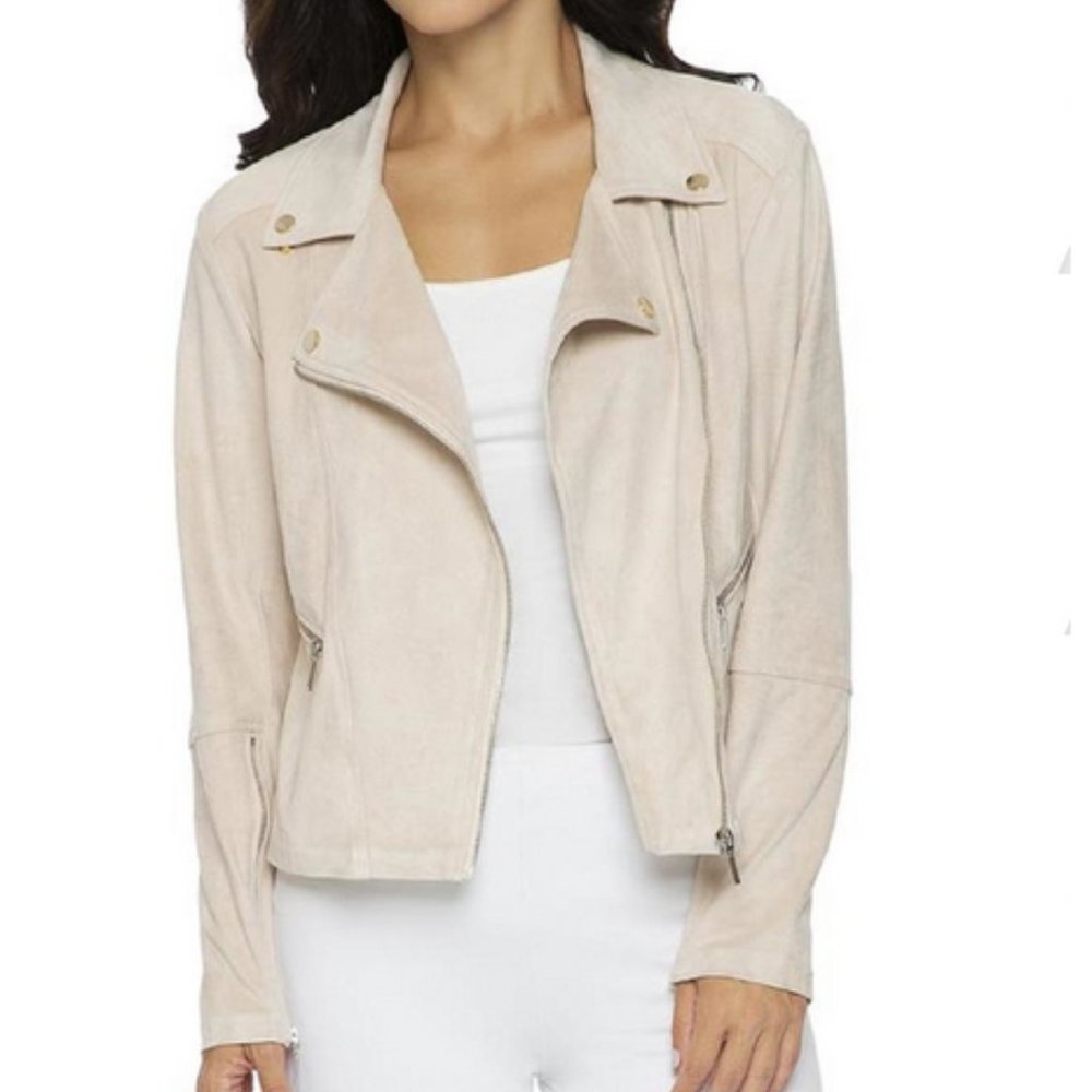 Lyssé Women's Bea Faux Suede Jacket Champagne XS